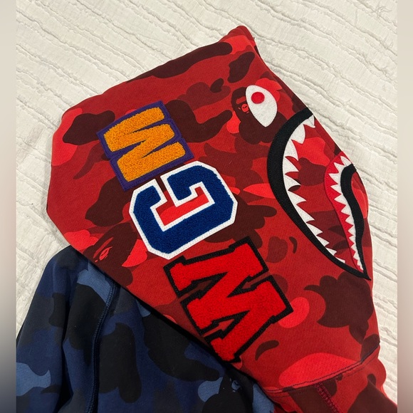 -SOLD- BAPE CAMO SHARK HOODIE - Picture 6 of 11